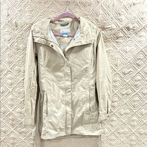 Columbia Women's Tan Hooded Trench Coat